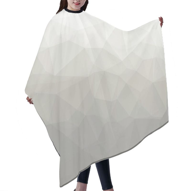 Personality  abstract multicolored background with poly pattern hair cutting cape