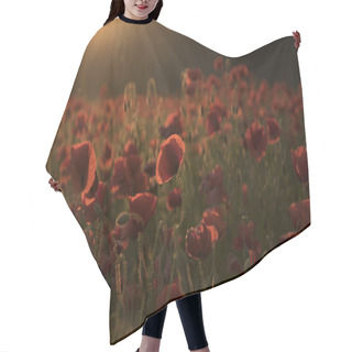 Personality  ANZAC DAY. Poppy Hair Cutting Cape