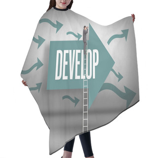 Personality  Develop - Against Arrows Pointing Hair Cutting Cape
