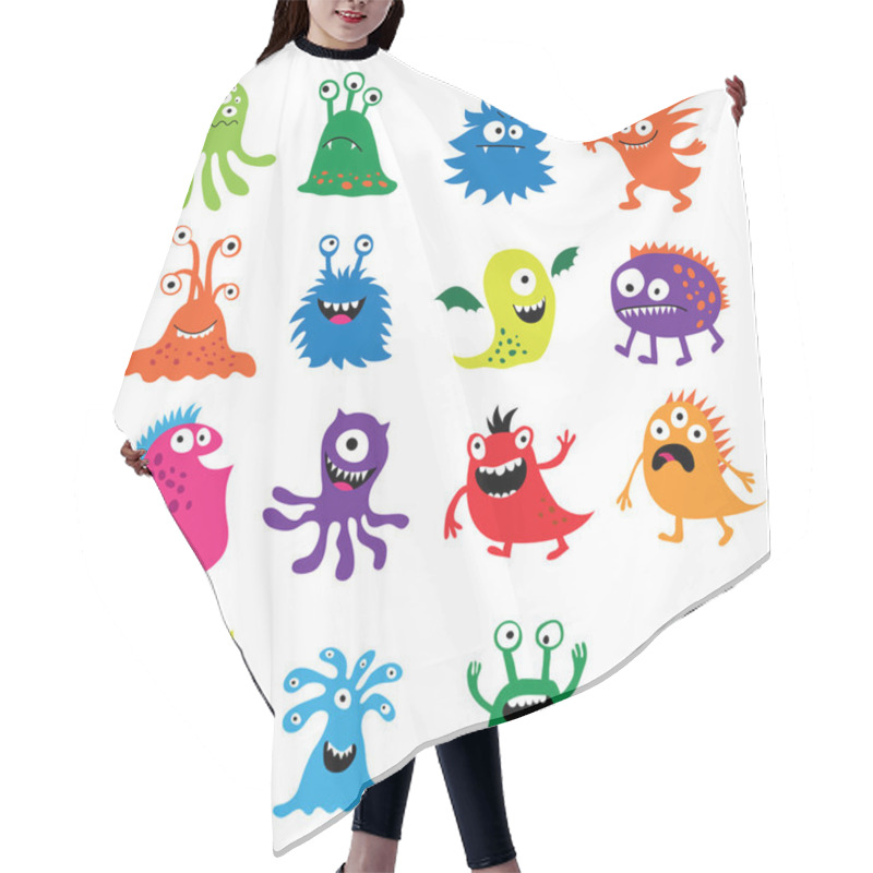 Personality  Seth Bright Funny Cute Monsters And Aliens Hair Cutting Cape