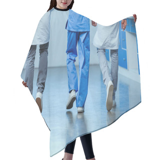 Personality  Doctors Walking In Clinic Hair Cutting Cape