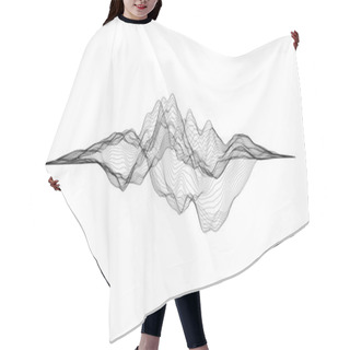 Personality  Futuristic Hud, Ui Vector Grid. Music Sound Waves Set. Audio Digital Equalizer Technology, Pulse Musical. Hair Cutting Cape