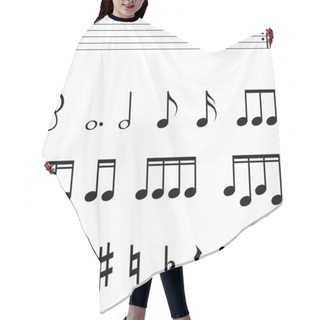 Personality  Standard Music Notation Symbols Hair Cutting Cape