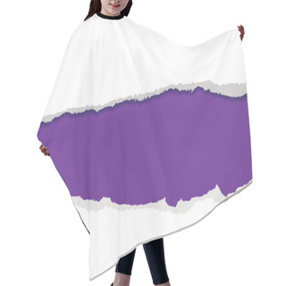 Personality  Purple Torn Strip Background Hair Cutting Cape
