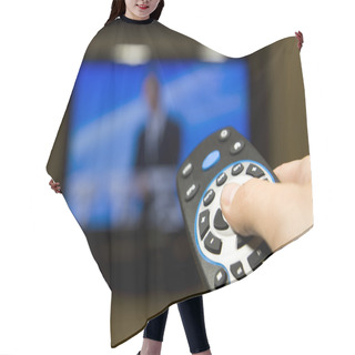 Personality  TV Remote Control Hair Cutting Cape