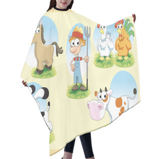 Personality  Farm Family Hair Cutting Cape