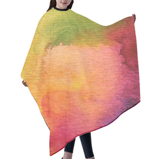Personality  Abstract Watercolor Painted Background Hair Cutting Cape