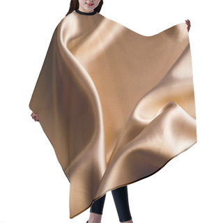 Personality  Silk Background Texture. Light Beige Hair Cutting Cape