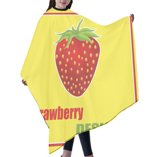 Personality  Strawberry Greeting Card Hair Cutting Cape