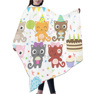 Personality  Birthday Party Cats Hair Cutting Cape