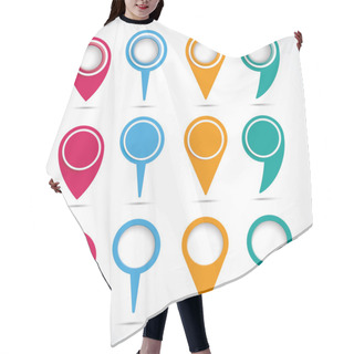 Personality  Colorful Circle Pointers Hair Cutting Cape