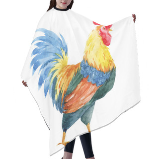 Personality  Watercolor Cock Rooster Hair Cutting Cape