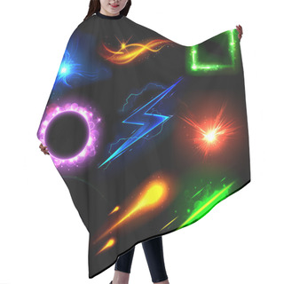 Personality  Glowing Light Effect Hair Cutting Cape