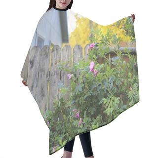 Personality  Flourishing Roses Complete Backyard View Hair Cutting Cape