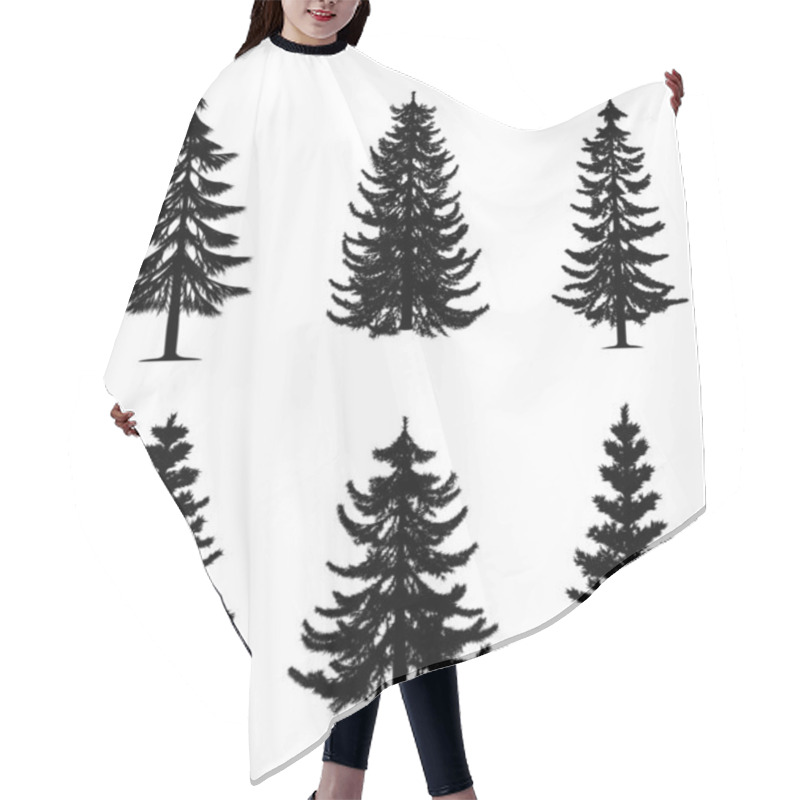 Personality  Pine Trees Collection Hair Cutting Cape