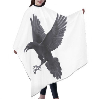 Personality  Black Raven Hair Cutting Cape