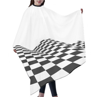 Personality  Racing Flags. Background Checkered Flag Formula One Hair Cutting Cape