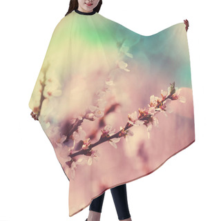 Personality  Blossoming  Cherry Branches Hair Cutting Cape