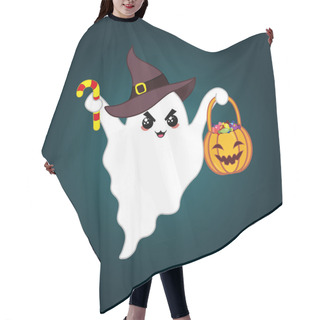 Personality  Funny Cartoon Ghost Hair Cutting Cape