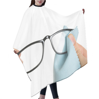 Personality  Person Cleaning Eyeglasses Hair Cutting Cape