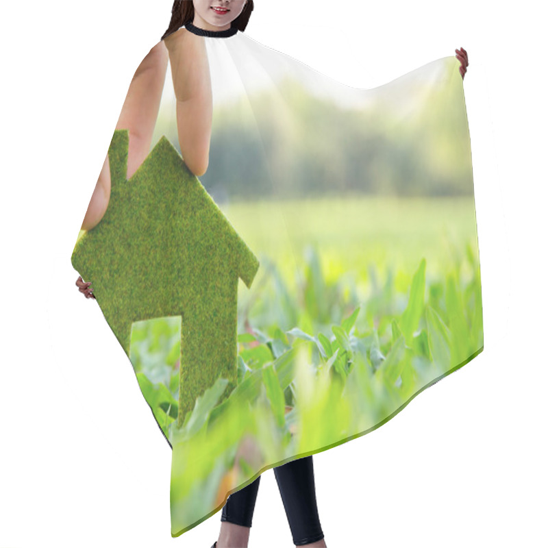 Personality  Eco house hair cutting cape