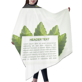 Personality  Vector Banner With Some Grass Hair Cutting Cape