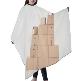 Personality  Moving Boxes In New Apartment  Hair Cutting Cape