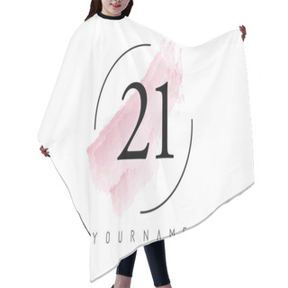 Personality  Watercolor_Number21 Hair Cutting Cape