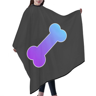 Personality  Bone Blue Gradient Vector Icon Hair Cutting Cape