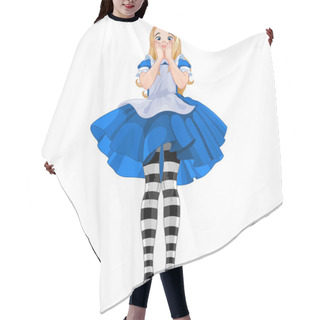 Personality  Surprised Alice From Wonderland Hair Cutting Cape