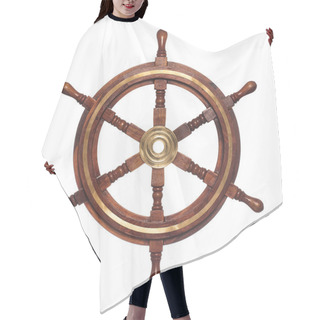Personality  Old  Wooden Steering Wheel Hair Cutting Cape