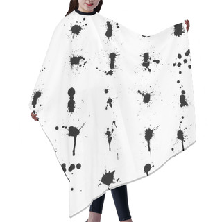 Personality  Ink Splatters Hair Cutting Cape