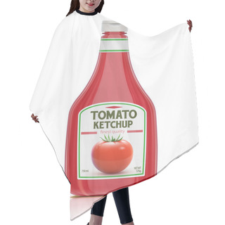 Personality  Ketchup Bottle Hair Cutting Cape