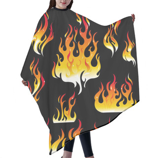 Personality  Fire Graphic Elements Hair Cutting Cape