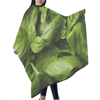 Personality  Full Frame Shot Of Fresh Green Basil For Background Hair Cutting Cape