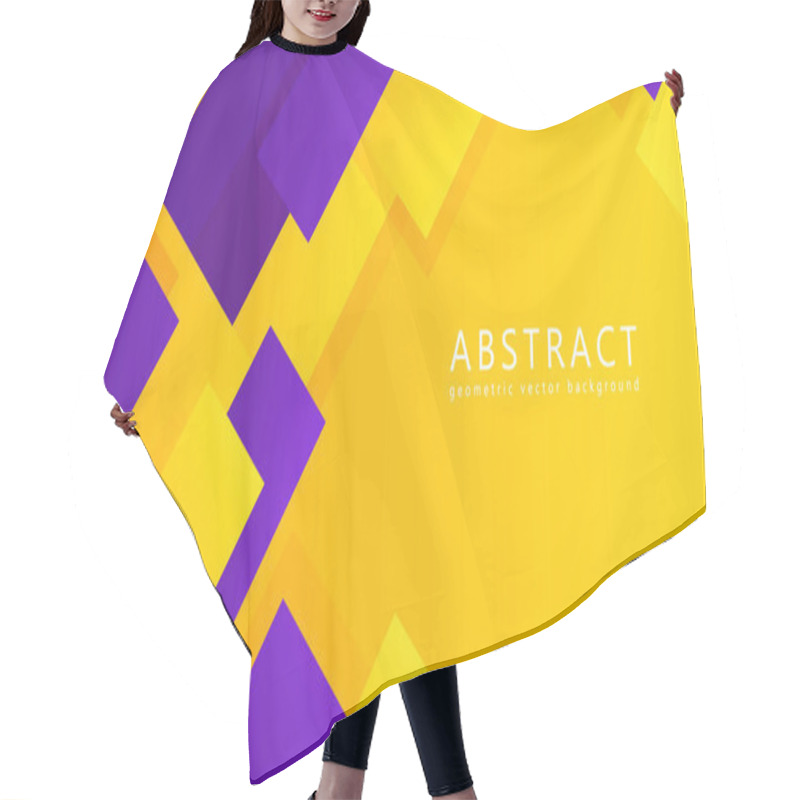Personality  Abstract Geometric Vector Background. Hair Cutting Cape