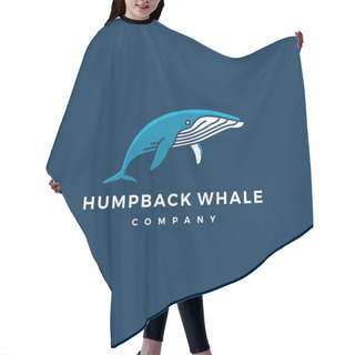 Personality  Humpback Whale Logo Icon Vector Illustration Hair Cutting Cape