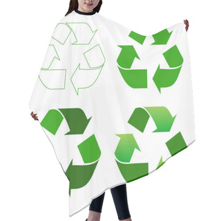 Personality  Recycle Sign Hair Cutting Cape