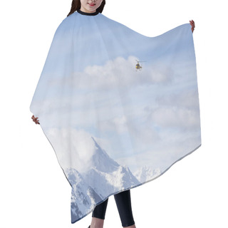 Personality  Helicopter Over Mountains Hair Cutting Cape