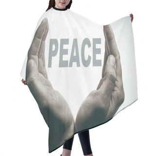 Personality  Word Peace Hair Cutting Cape