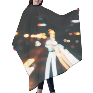 Personality  Night City Lights In Bokeh Style Background Hair Cutting Cape