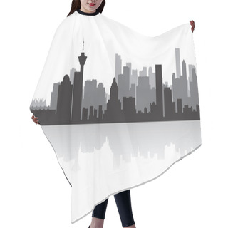 Personality  Vancouver Canada City Skyline Vector Silhouette Hair Cutting Cape