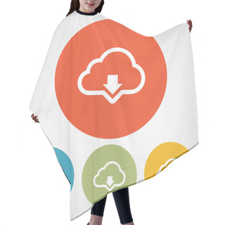 Personality  Cloud Computing Download Icon Hair Cutting Cape
