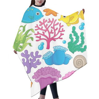 Personality  Coral Reef Theme Collection 1 Hair Cutting Cape