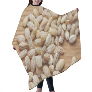 Personality  Close Up Of Pearl Barley  Hair Cutting Cape