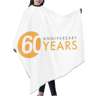 Personality  60 Years Logo Hair Cutting Cape