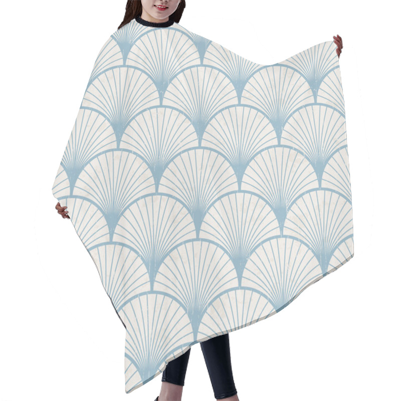Personality  Seamless retro japanese pattern texture hair cutting cape