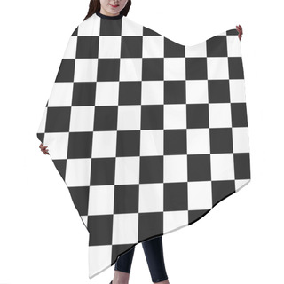 Personality  Checkerboard Chess Background Hair Cutting Cape