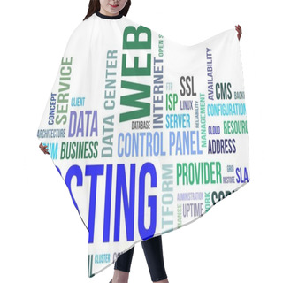 Personality  Word Cloud - Web Hosting Hair Cutting Cape