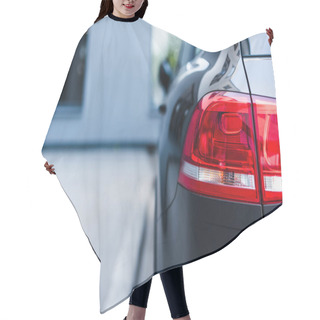 Personality  Red Brake Lights Of Car On Street Hair Cutting Cape
